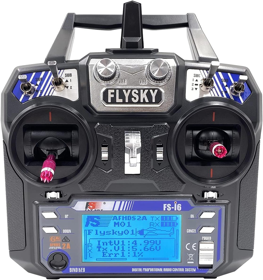 Flysky FS-i6 RC Transmitter and Receiver FS-iA6 6CH for RC Fixed Wing | 6 Channels 2.4GHz AFHDS2A Radio Control