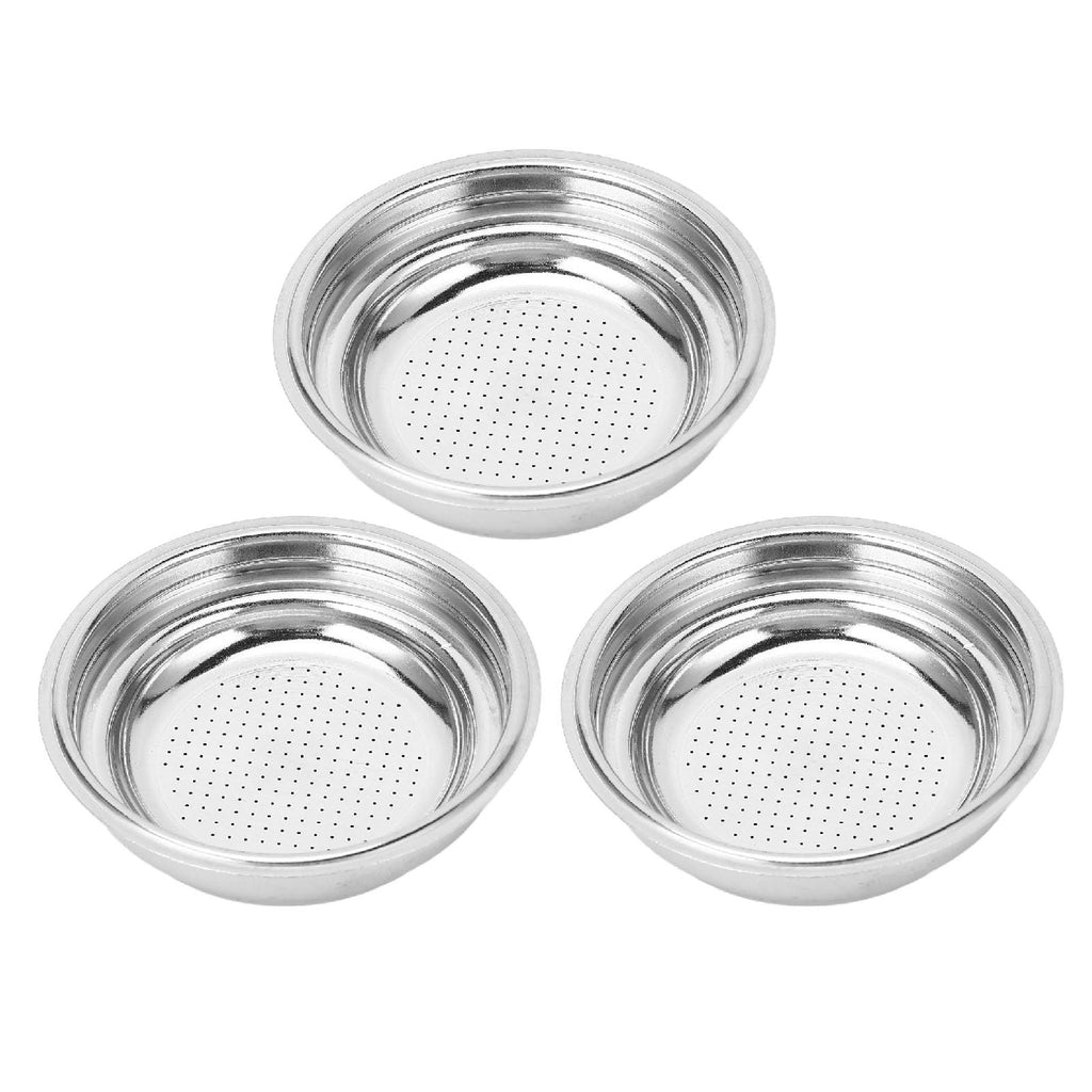 3Pack 51mm Stainless Steel Pressurized Coffee Filter Basket Reusable Portafilter for Home Espresso Machines