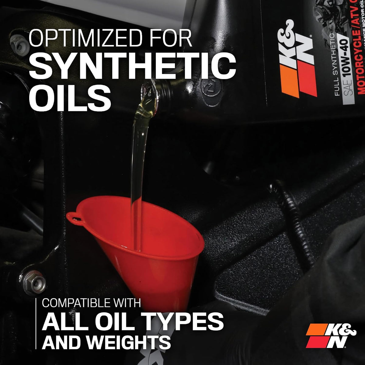 K&N Motorcycle Oil Filter: High Performance, Premium, KN-652