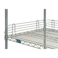 Wire Shelf Ledge, 48"W x 4"H, Chrome