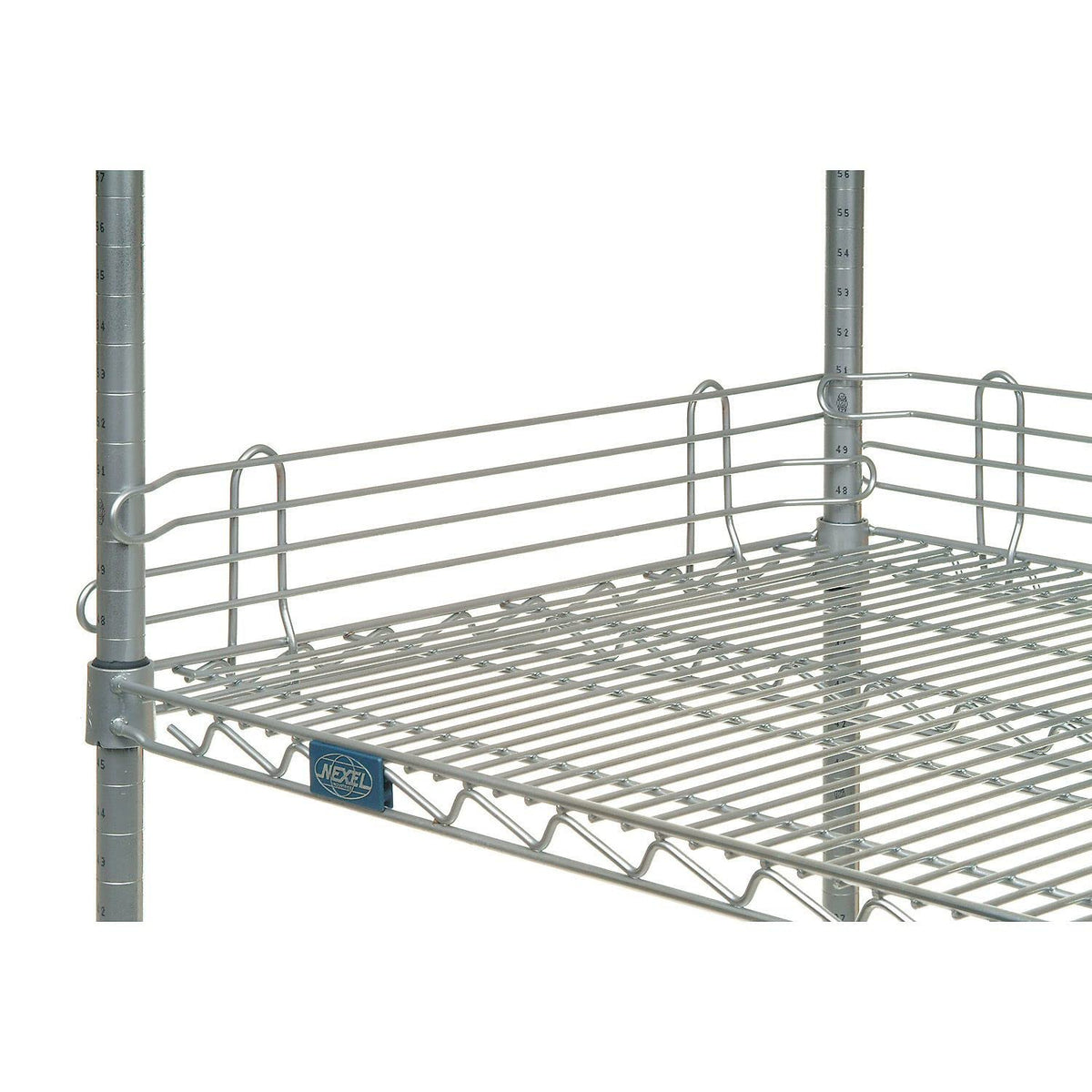 Wire Shelf Ledge, 48"W x 4"H, Chrome