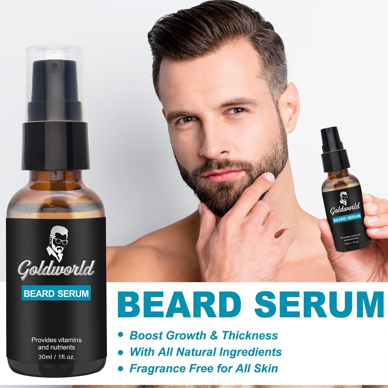 Beard Kit,Beard Grooming Kit w/Beard Wash/Shampoo,2 Packs Beard Oil,Beard Balm,Beard Wash,Brush,Comb,Scissor,Storage