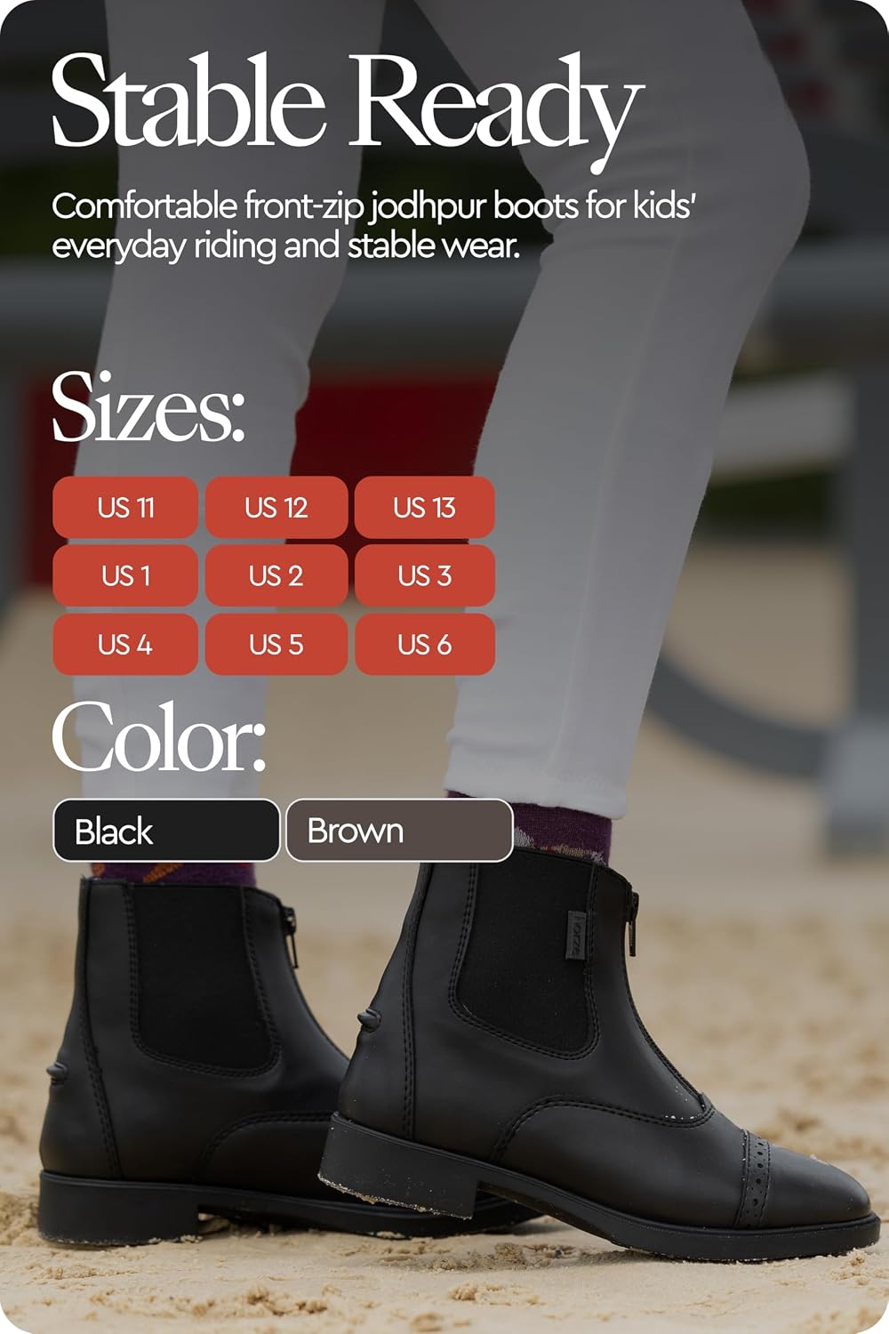 Wexford Womens' Paddock Boots Synthetic Leather Zip Design Footwear
