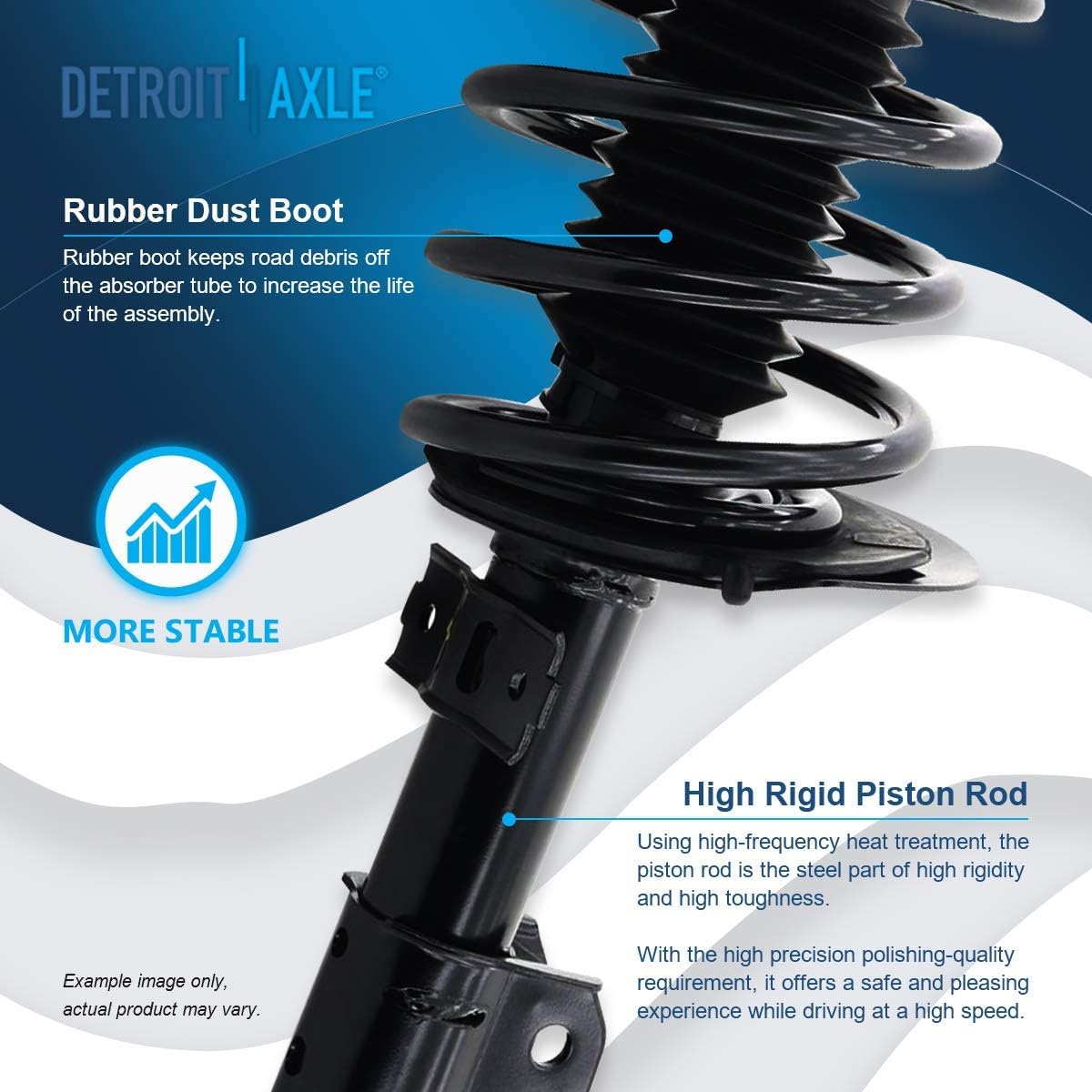 Detroit Axle - Front Struts for 2004-2008 Pontiac Grand Prix