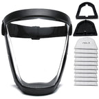 Full Face Shield, Clear Adjustable Visor for Grinding and Yard Work