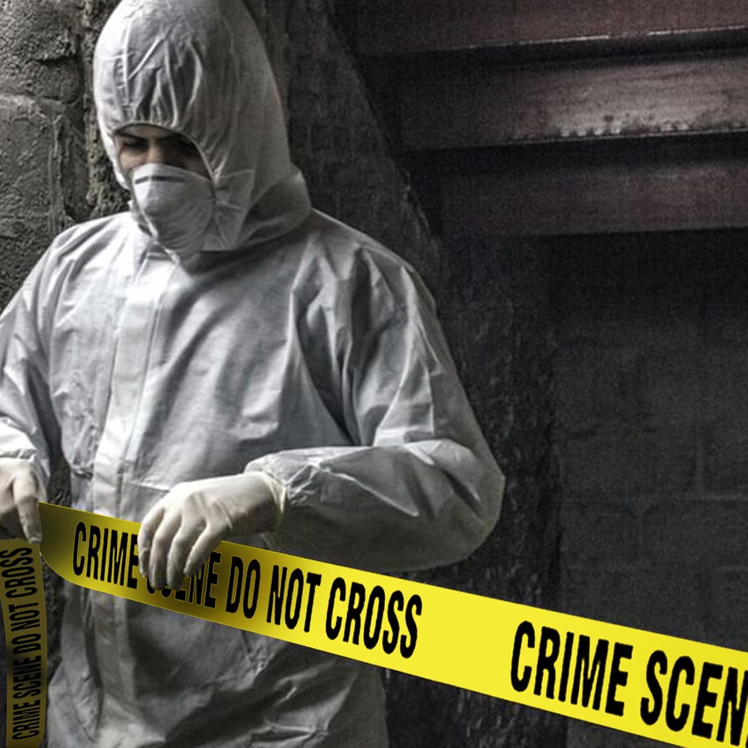 Crime Scene Do Not Cross Barricade Tape 2 Pack 3 inch X 1000 feet, Bright Yellow with a Bold Black Print