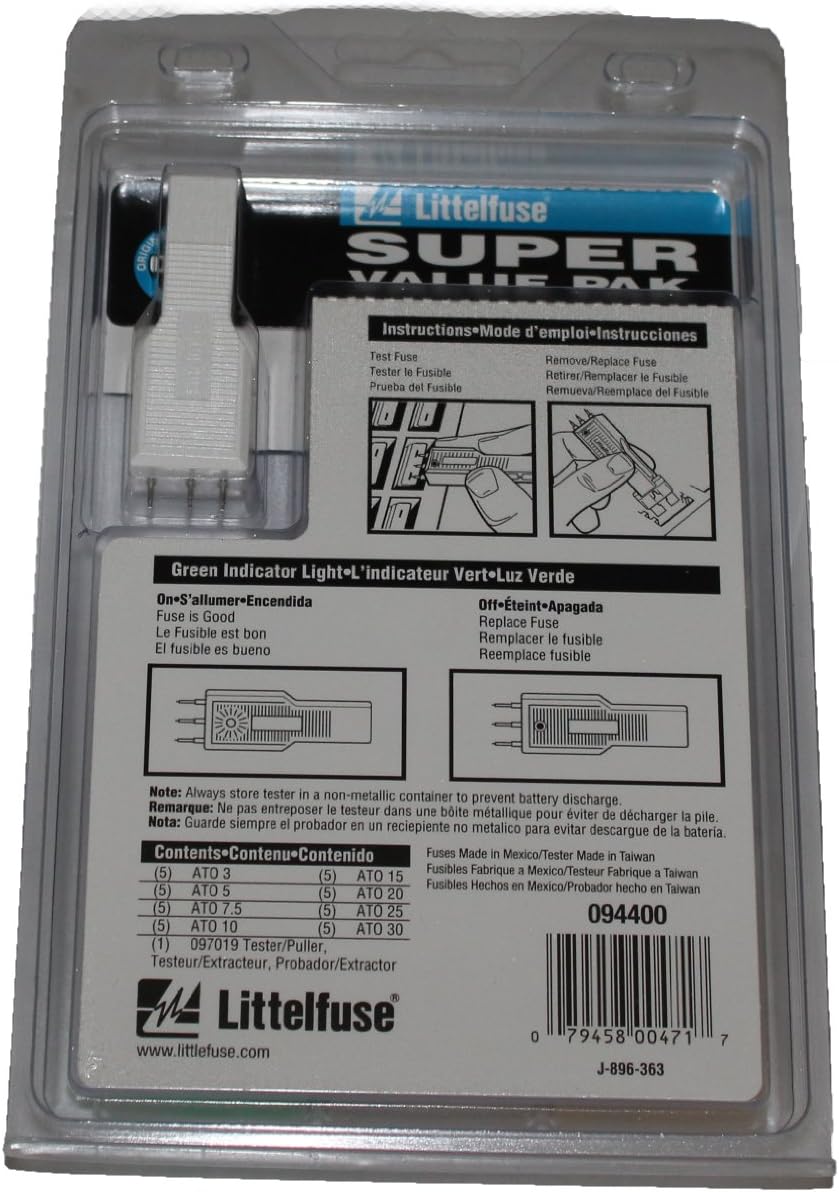 Littelfuse 00940400Z ATO Blade Fuse Super Value Pack - 40 Piece