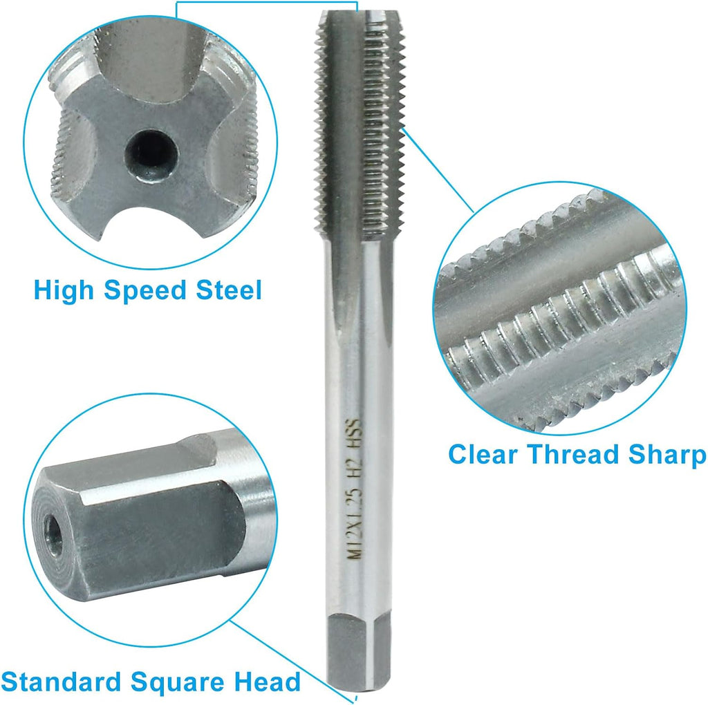 M12x1 Tap And Die Set, HSS Metric Threading Tool