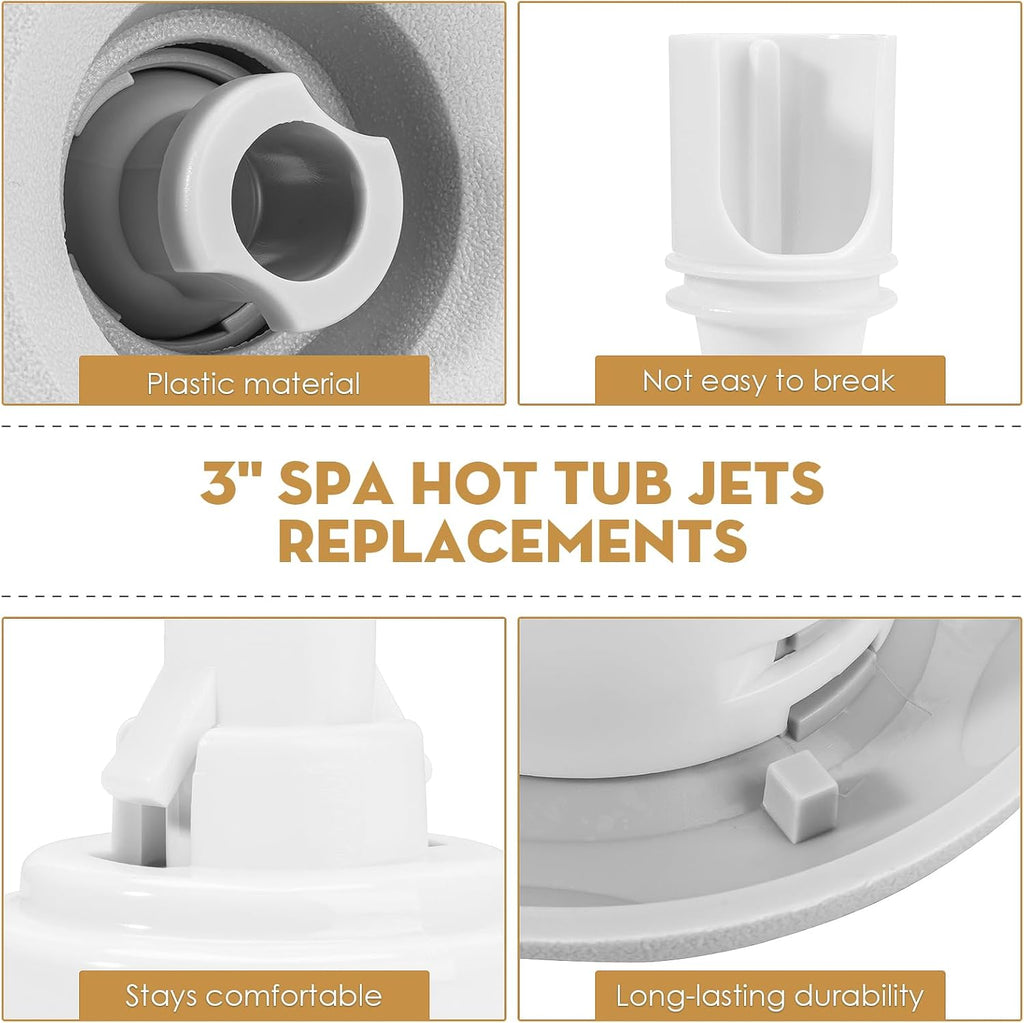 SuperDi Spa Hot Tub Jets Replacements 3" Cluster Storm Jet Directional