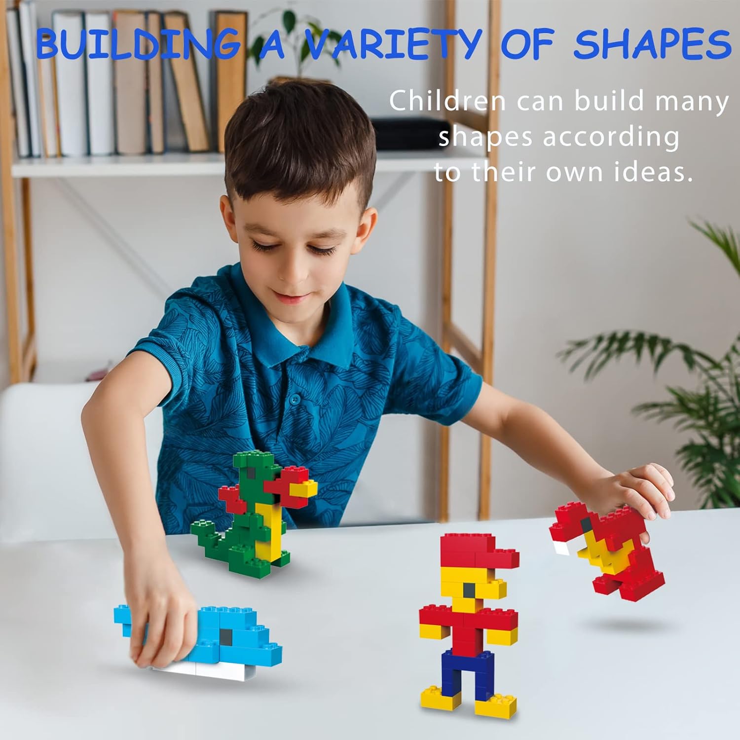 Building Blocks 1000 Pieces Classic Building Bricks Compatible with All Major Brands with 3 Baseplates Preschool