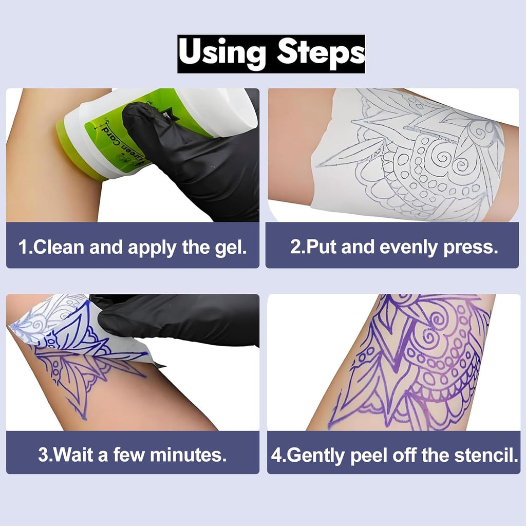 Tattoo Stencil Paper Transfer Gel Kit 100 Sheets A4 Transfer Paper