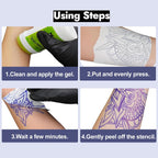 Tattoo Stencil Paper Transfer Gel Kit 100 Sheets A4 Transfer Paper