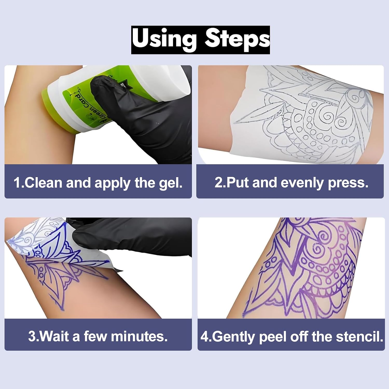 Tattoo Stencil Paper Transfer Gel Kit 100 Sheets A4 Transfer Paper