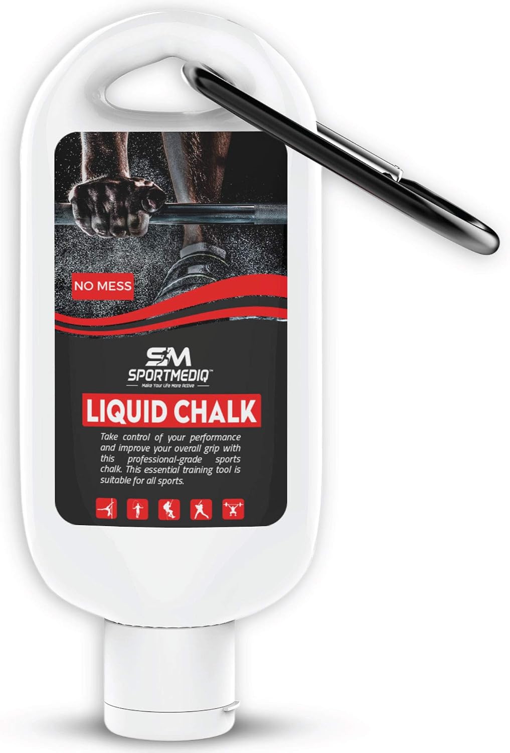 Pro Grade Liquid Chalk – 1 Pack - Mess Free Professional Hand Grip for Gym, Weightlifting, Rock Climbing, Gymnastics