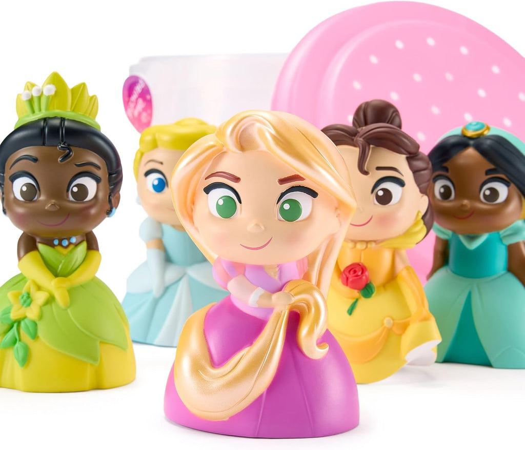 Disney Store Official Disney Princess Bath Toys Set - Includes 5 Detailed Toys with a Straining Storage Bucket - Bath
