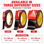 Heavy Duty Removable Double Sided Tape for Picture & Wall, 2in x 9.85ft