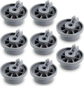 8 Packs 165314 Dishwasher Wheels Lower Rack Fit for Bo-sch Ken-more