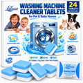 Enzyme Washing Machine Cleaner Tablets, Large 15g Each, More Power