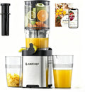 Cold Press Juicer Machine, 5.4" Wide Self-Feeding Chute | Masticating Juice Extractor for Whole Fruits &