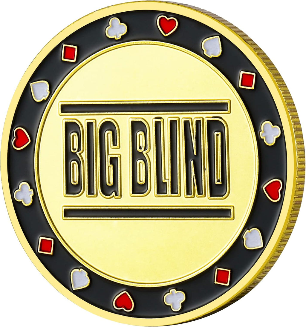 Small Blind, Big Blind, Dealer Button, Poker Guard, Poker Gifts for Men, Poker Accessories, Poker Chips with Plastic