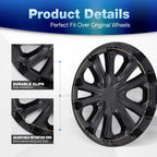 Set of 4 15inch Hubcaps Wheel Covers for 2016-2022 Toyota Prius