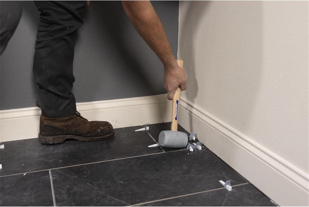 PLS 1/8 Inch Tile Leveling System | Spacer bases and clips deliver flawless no-lippage tile alignment, wedges sold