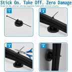 ZyCooom 225-Pc Magnetic Cable Ties Set,Magnetic Zip Tie Mounts & Cable Ties