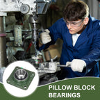 uxcell UCF210 Pillow Block Bearings, 50mm Bore Self Alignment, (ABEC3)
