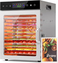 12 Tray Food Dehydrator Machine for Jerky, Fruit, Herb & Dog Treats