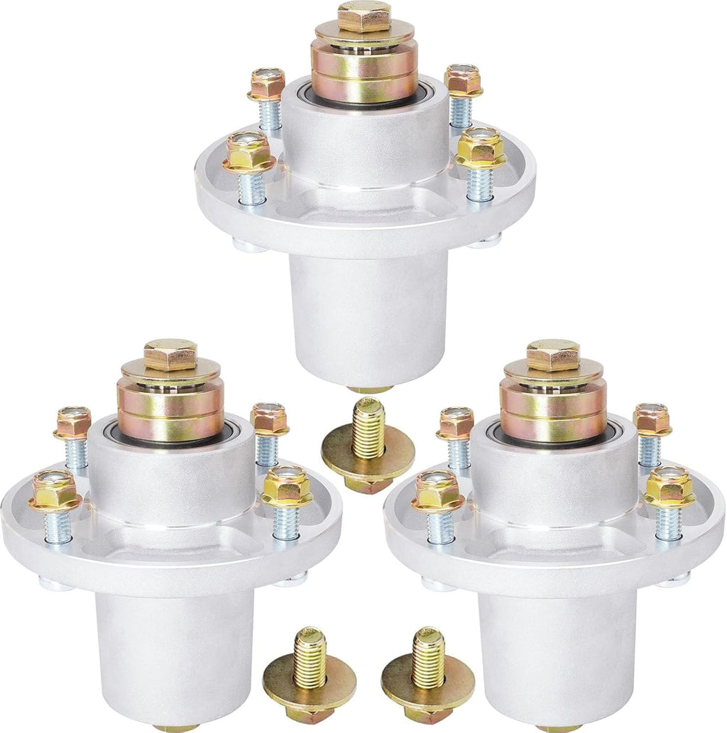 36" 42" 48" 54" 60" Deck Spindle Assembly Fit for Hustler Raptor SDX SD Flip Up Lawn Mower Replaces 601804 607418 607418P (3 Pack)