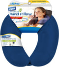 Dual Comfort Microbead Airplane Travel Neck Pillow. Super Soft Cozy Plush Fabric on One Side, Cool Relaxing Spandex