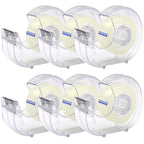 6 Pcs Clear Tape Dispensers, 1 inch White Core