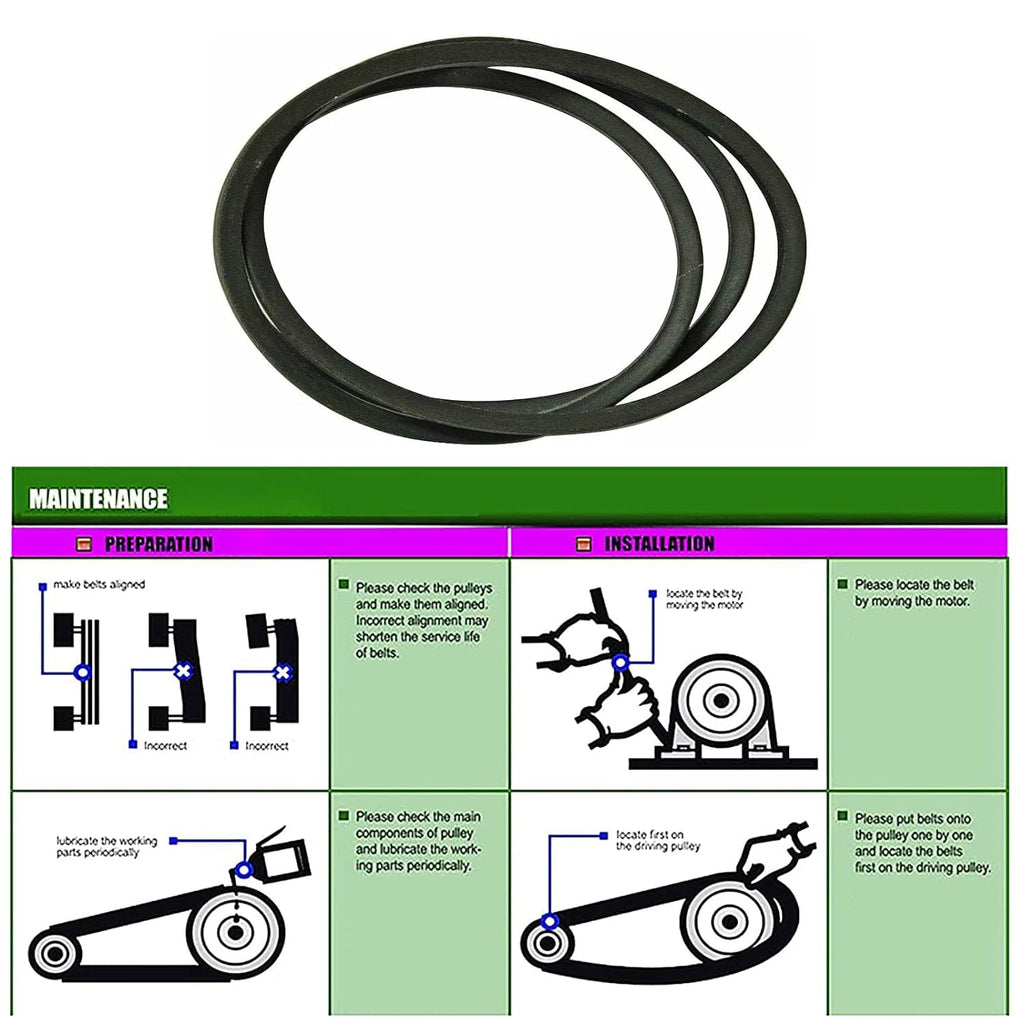 954-05022A Lawn Mower 46" Deck Belt 1/2" x 108.3" Replacement for Cub Cadet/Troy-Bilt/Craftsman 754-05022, XT1 and