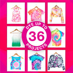 One Step Tie Dye Kit: Tie Dye Party Supplies, 18 bottles