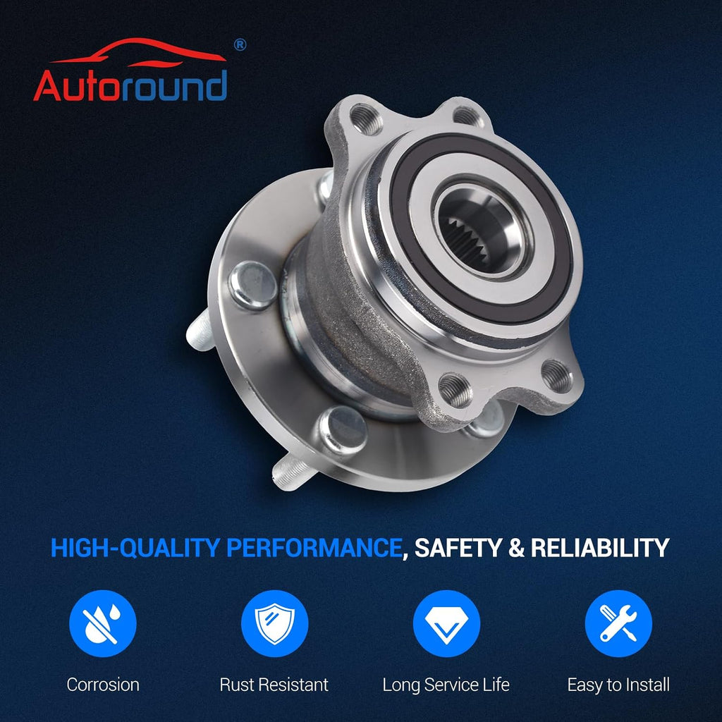 Autoround 512293 Rear Wheel Hub Assembly Fits Subaru Outback Legacy 05-09