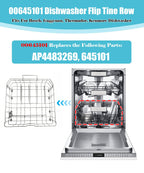 00645101 Dishwasher Flip Tine Row Compatible With Bosch Kenmore AP4483269