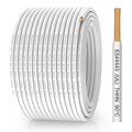 WotyWire 10 Gauge THHN Wire, Stranded Oxygen-Free Copper Wire, White, 100FT