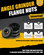 4 Pack 5/8"-11 Angle Grinder Flange Nuts for Fixing Cutting Discs