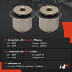 A-Premium 2 x Front Upper Control Arm Bushing Kit Compatible with Chevrolet