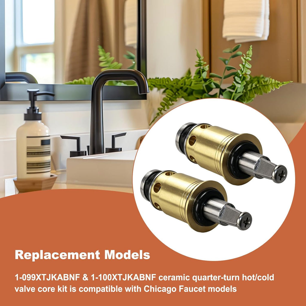 1-099XTJKABNF & 1-100XTJKABNF Quaturn Compression Cold & Hot Cartridge Kit