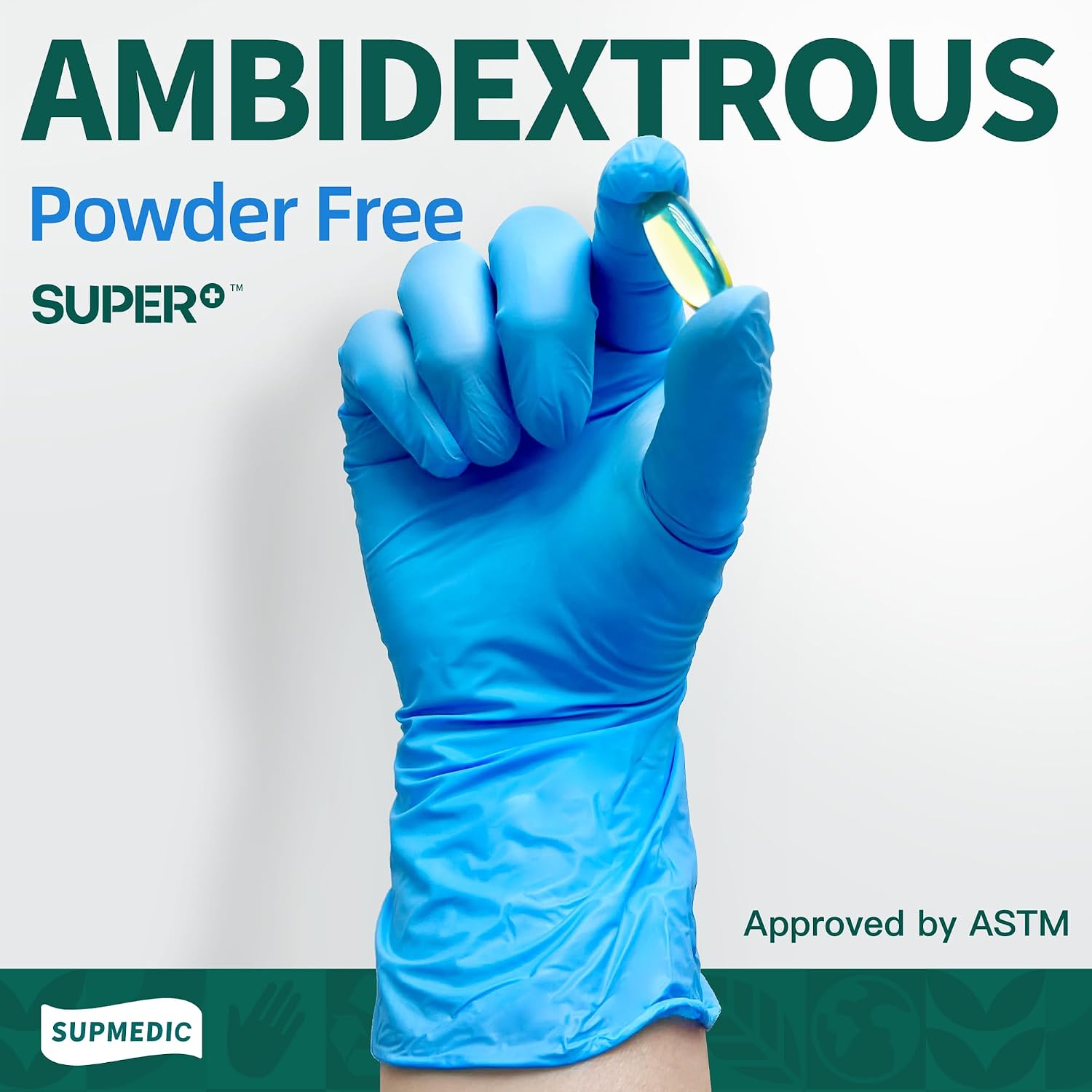 Vinyl Disposable Exam Gloves, 4Mil Powder-Free Latex-Free Food Grade Cooking Cleaning Medical Glove Blue 100&1000 Ct