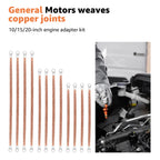 12 Pcs 10/15/20 Inch Engine Ground Strap Kit