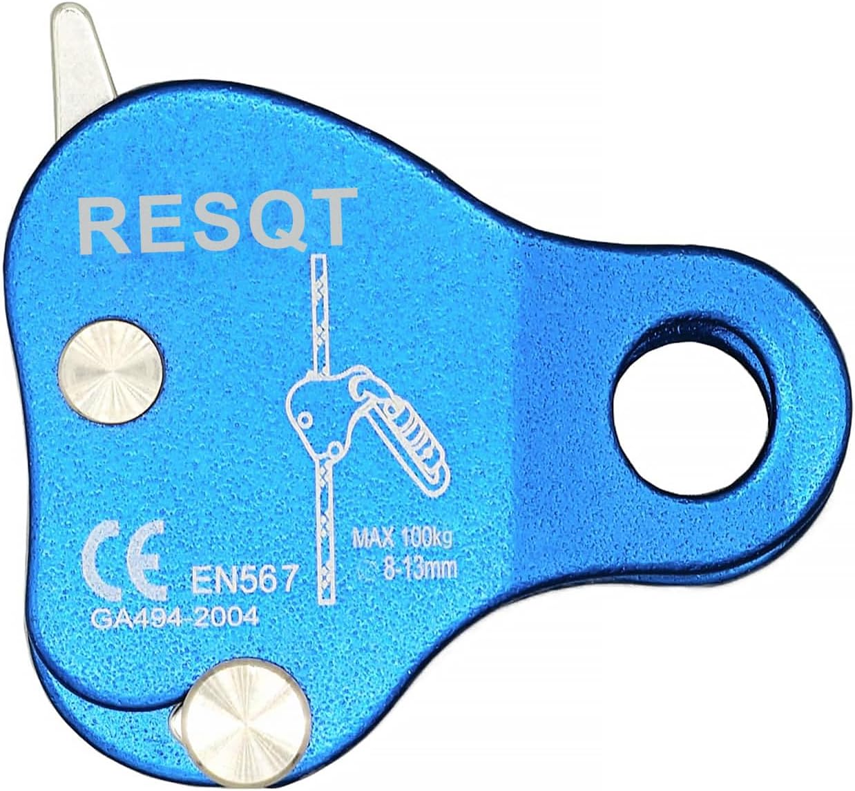 Climbing Fall Protection Belay Device Ascender Protect Aluminum Magnesium Alloy Rope Grab for Rock Climbing