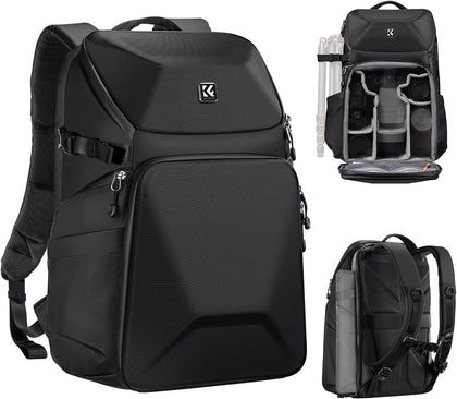 Camera Backpack Hard Shell 20L Photography Camera Bag | Hardshell Case, Tripod Holder, Laptop Compartment, B09