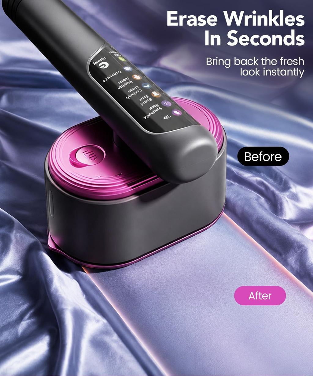 Travel Steamer for Clothes, 1200W Handheld Garment Steamer & Iron 2-in-1, 20s Fast Heating, 130ML Water Tank, Large