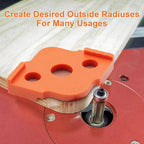 Radius Jig Router Templates Corner Radius Routing Templates, ABS+CNC high Hardness Processing Glue, Routing Rounded