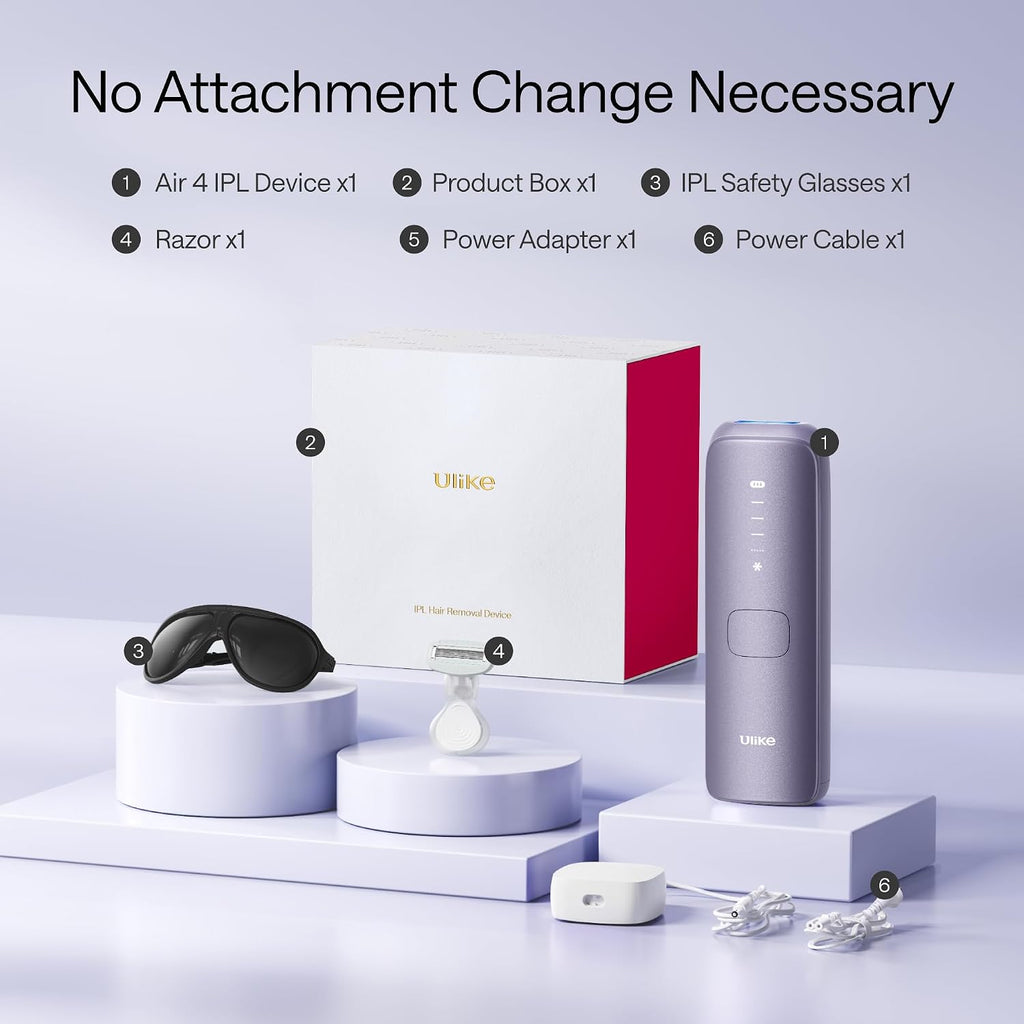 Laser Hair Removal Device Air 4 Ipl Gift for Women and Men, Ice Cool and Permanent Hair Reduction for Nearly