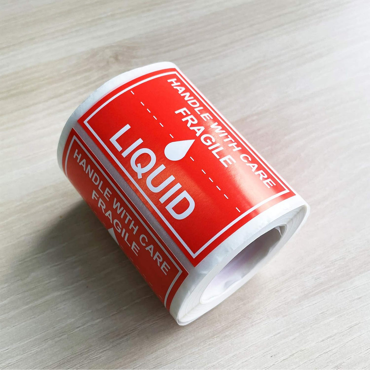 Fragile Liquid Handle with Care Warning Stickers 2X3 inch (300 Pcs)