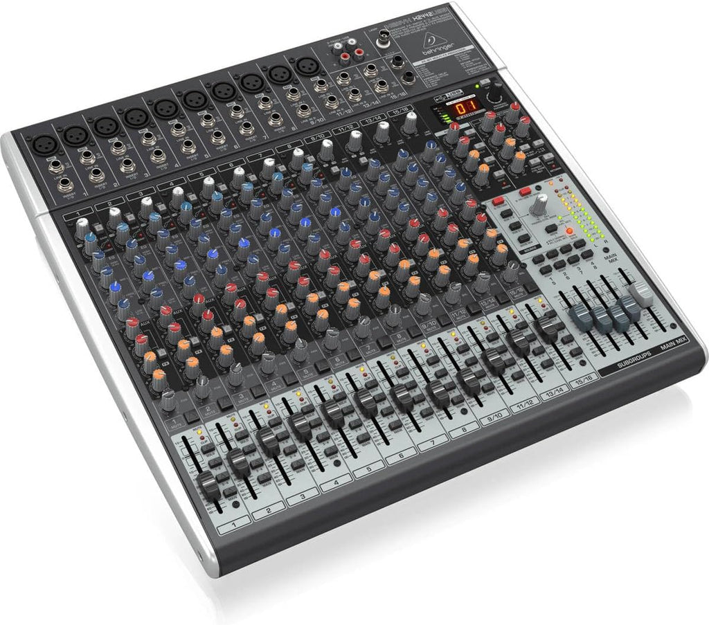 XENYX X2442USB Premium 24-Input 4/2-Bus Mixer with XENYX Mic Preamps and Compressors, British EQ, 24-Bit Multi-FX