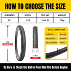 2 Pack 26x1.95 Mountain Bike Tires Replacement Set
